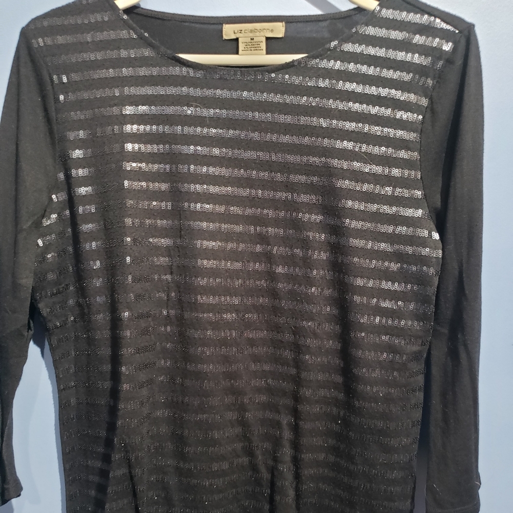Liz Claiborne Sequin Top